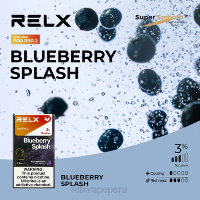 RELX pod pro 2 - 3 cápsulas arándano F8FJ90 Mejores Sabores RELX
