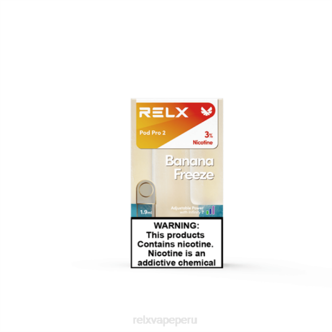 RELX pod pro 2 - 3 cápsulas congelación de plátano F8FJ89 RELX Sabores Perú