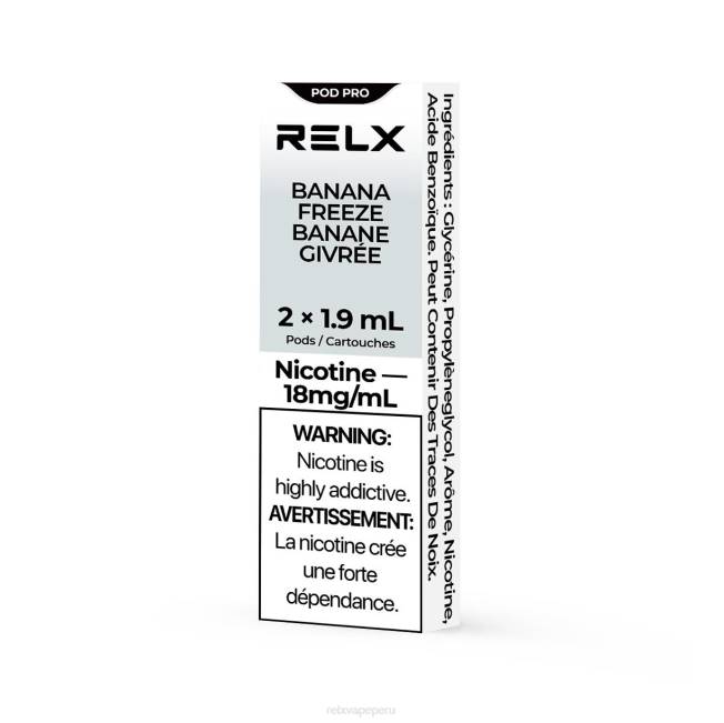 RELX vaina pro - 2 vainas congelación de plátano F8FJ18 RELX Sabores Perú
