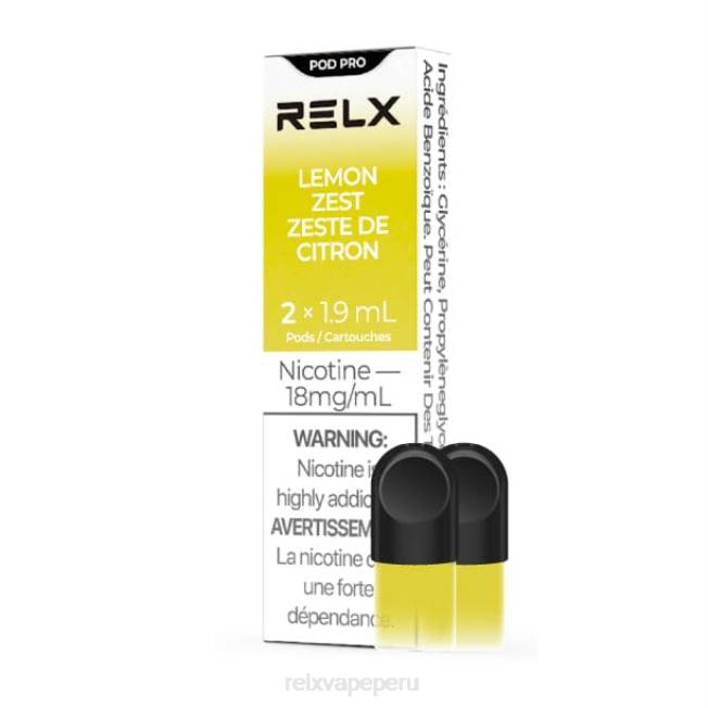 RELX vaina pro - 2 vainas limón rallado F8FJ19 Mejores Sabores RELX