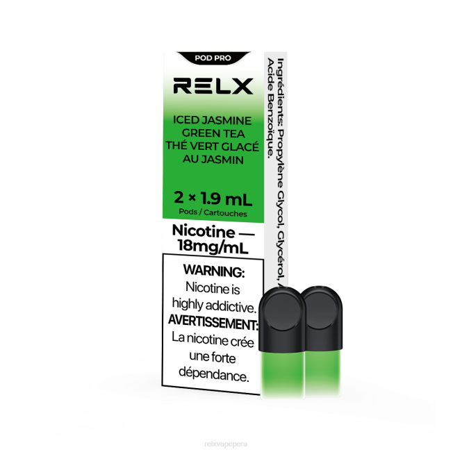 RELX vaina pro - 2 vainas té verde jazmín helado F8FJ13 RELX Precio Perú