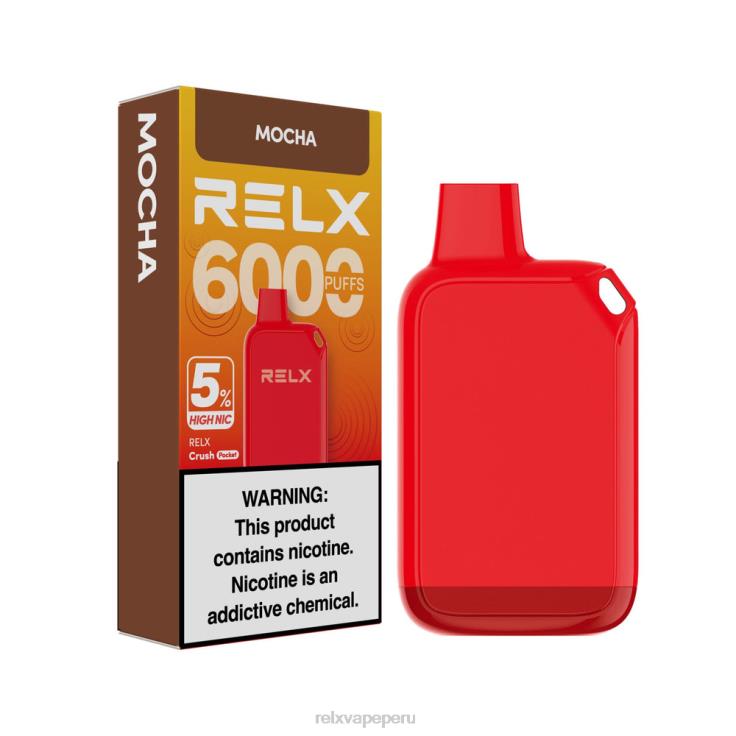RELX Crush Pocket 6000 5% alto nic | 462NH25 ‎RELX Peru moca