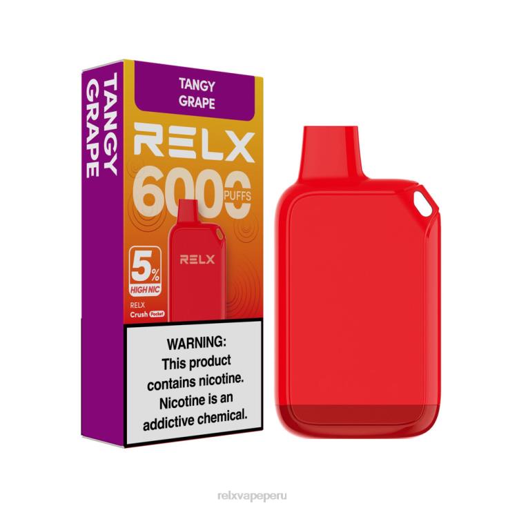 RELX Crush Pocket 6000 5% alto nic | 462NH27 ‎RELX Precio Perú uva picante