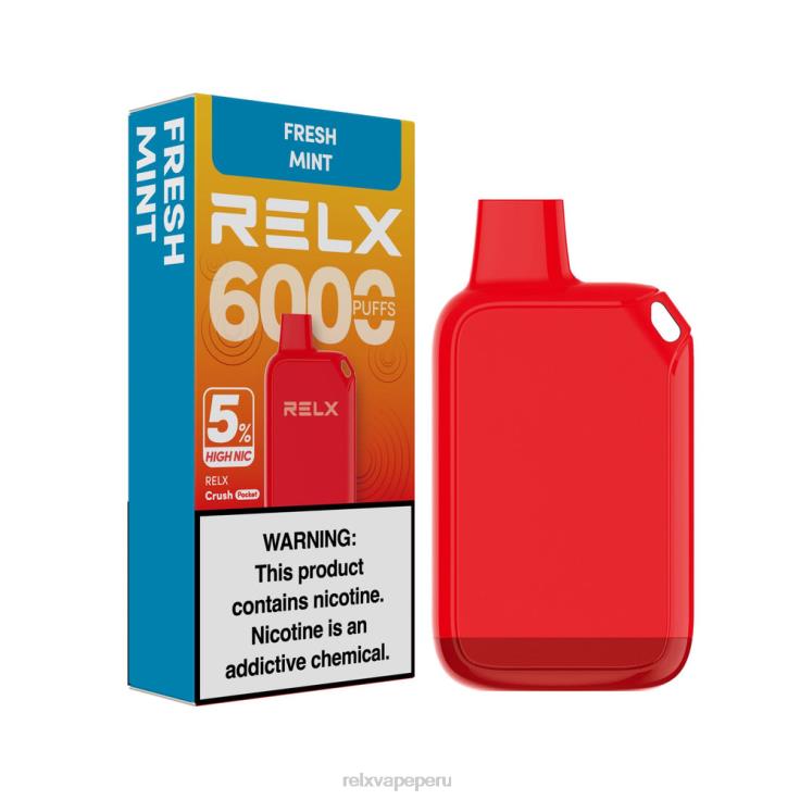 RELX Crush Pocket 6000 5% alto nic | 462NH29 ‎RELX Vape Perú menta fresca