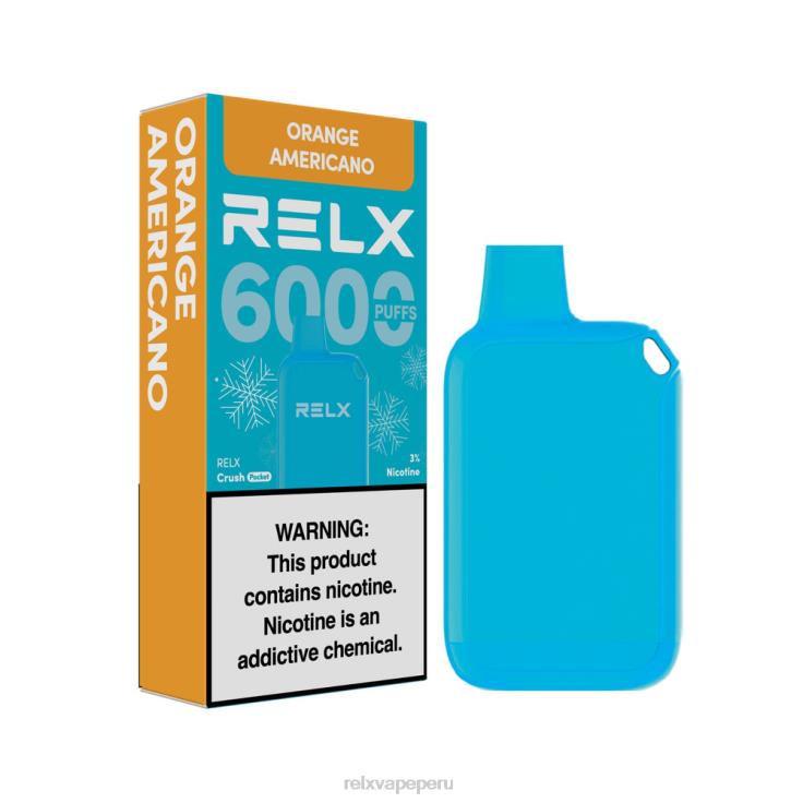 RELX Crush Pocket 6000 helado | 462NH15 ‎RELX Cigarrillo Electronico naranja americana