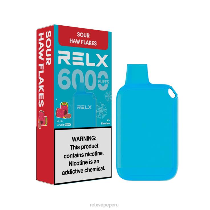 RELX Crush Pocket 6000 helado | 462NH16 ‎RELX Sabores Perú hojuelas de haw amargo