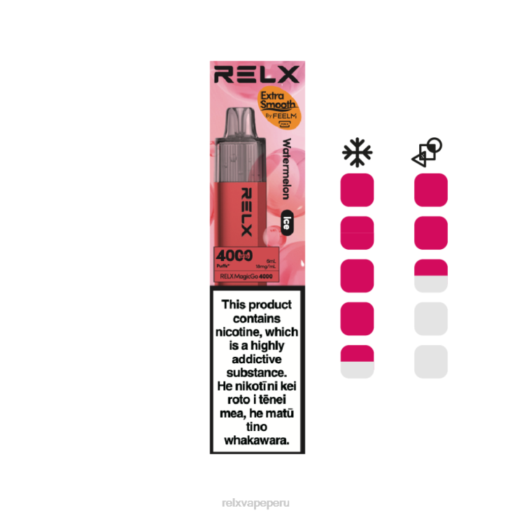 RELX MagicGo 4000 vaporizadores desechables | 462NH7 ‎RELX Cigarrillo Electronico sandía (hielo)