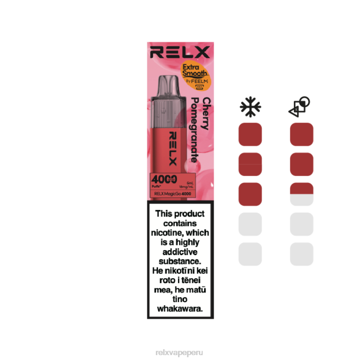 RELX MagicGo 4000 vaporizadores desechables | 462NH8 ‎RELX Sabores Perú granada cereza